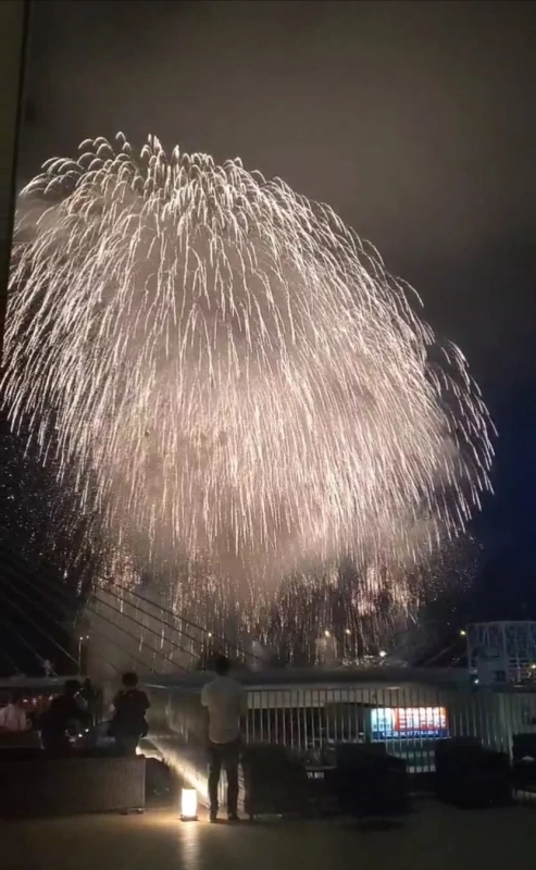 夜空に広がる花火