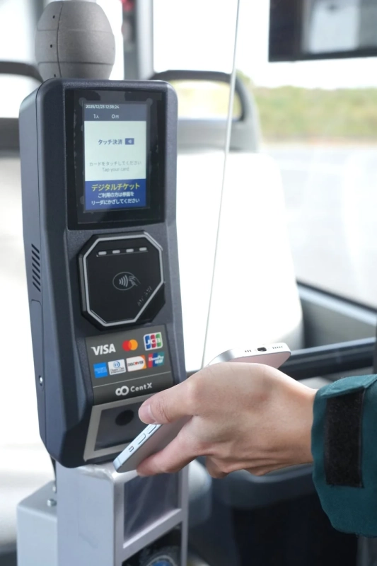 バス車内でのデジタルチケット利用