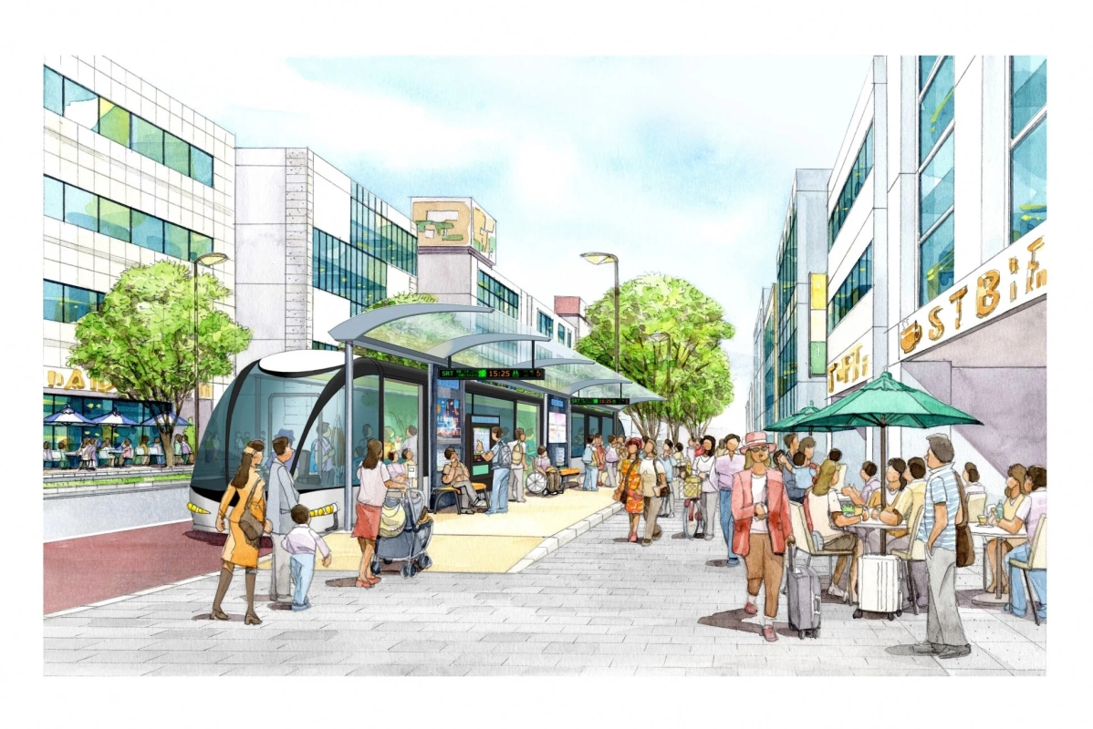 都市景観とトラム