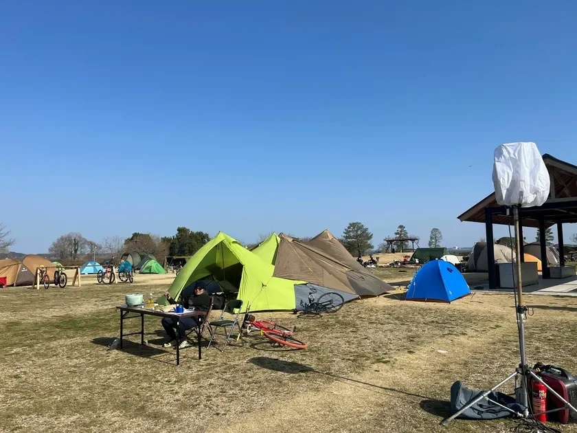 過去のキャンプサイトの様子