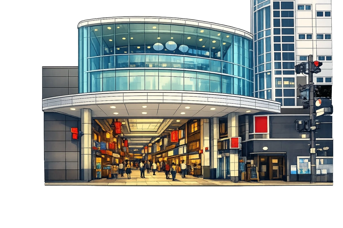 活気ある商店街