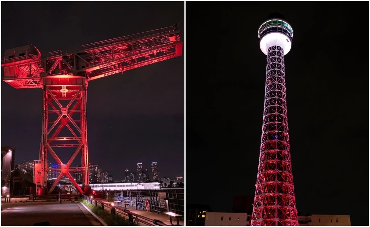 横浜のライトアップ