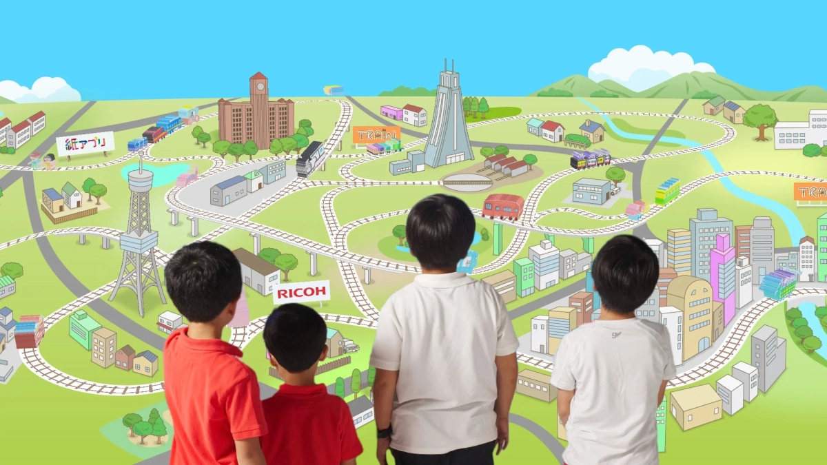 3D塗り絵体験の様子