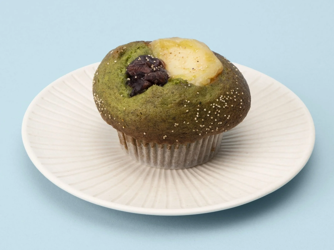狭山抹茶とあずき豆乳クリームマフィン
