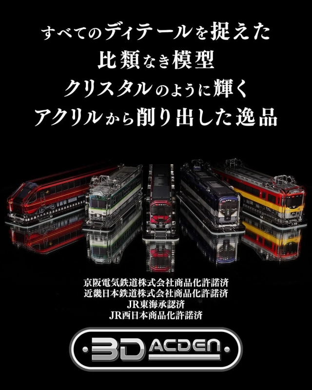 クリスタルのように輝く3D ACDEN