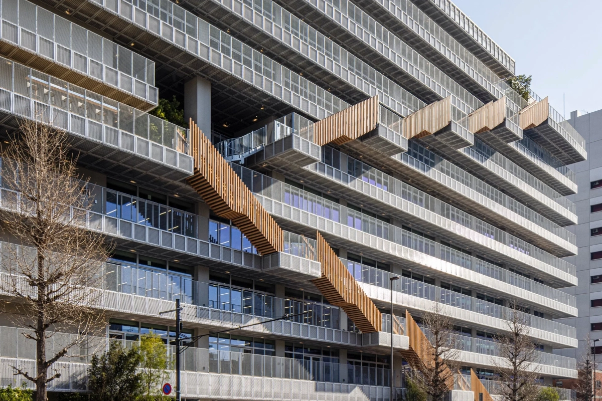 現代的なデザインのビル