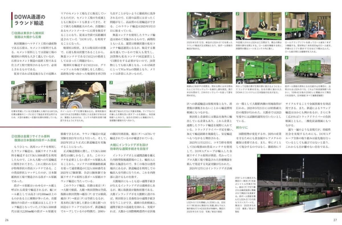 DOWA通運のラウンド輸送