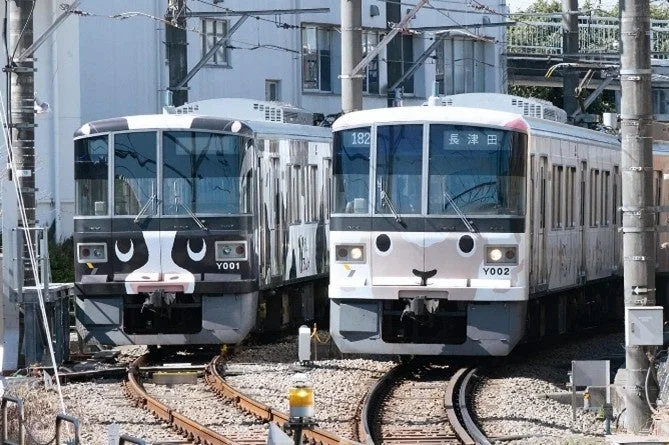 こどもの国線のうしでんしゃとひつじでんしゃ