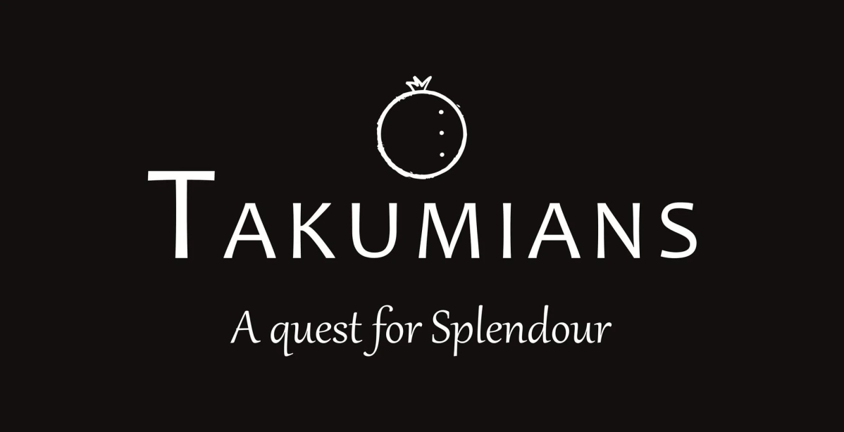 「TAKUMIANS」というブランド名と「A quest for Splendour」というスローガンが書かれたロゴ画像