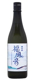 白いラベルに「福風音」と書かれた日本酒のボトル
