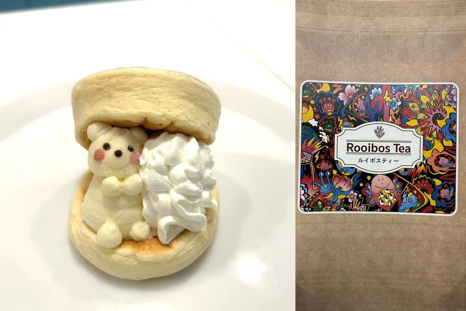 黄白白 スイーツサンドとルイボスティー