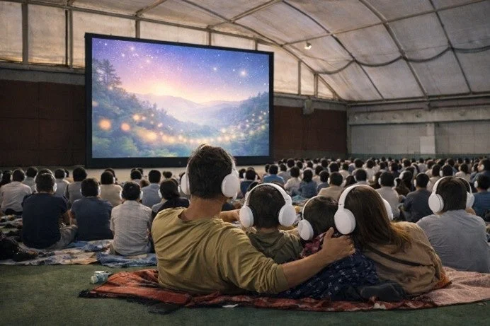 屋内のサイレントシアターの様子