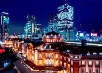 東京駅丸の内駅舎の夜景