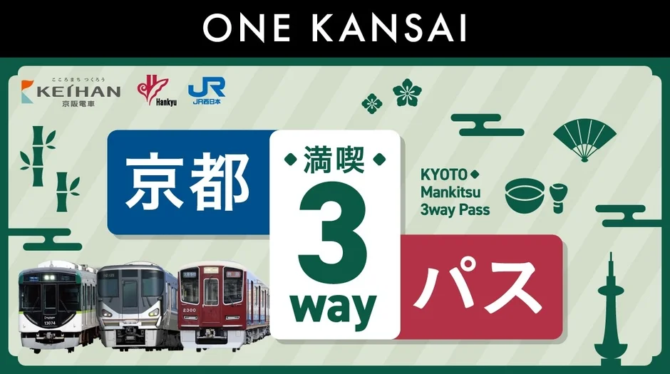 ONE KANSAI 京都満喫3wayパスの広告