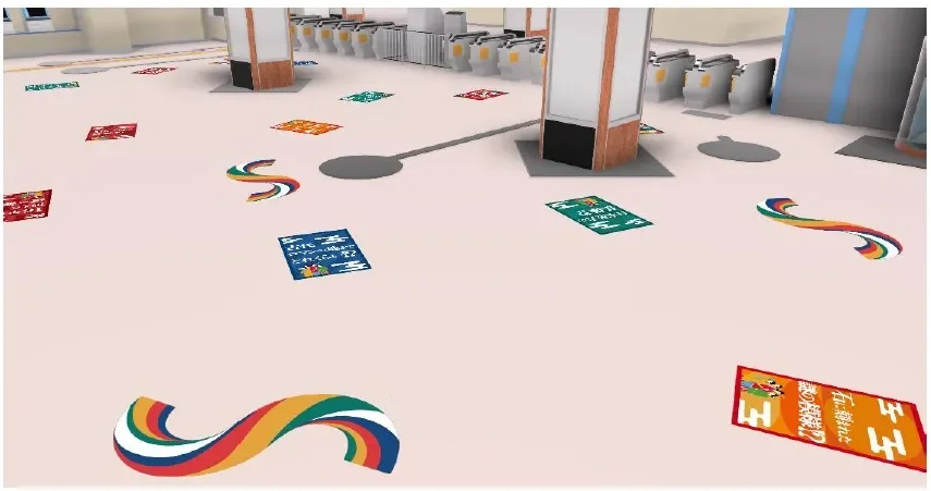 大阪阿部野橋駅 東改札口装飾イメージ