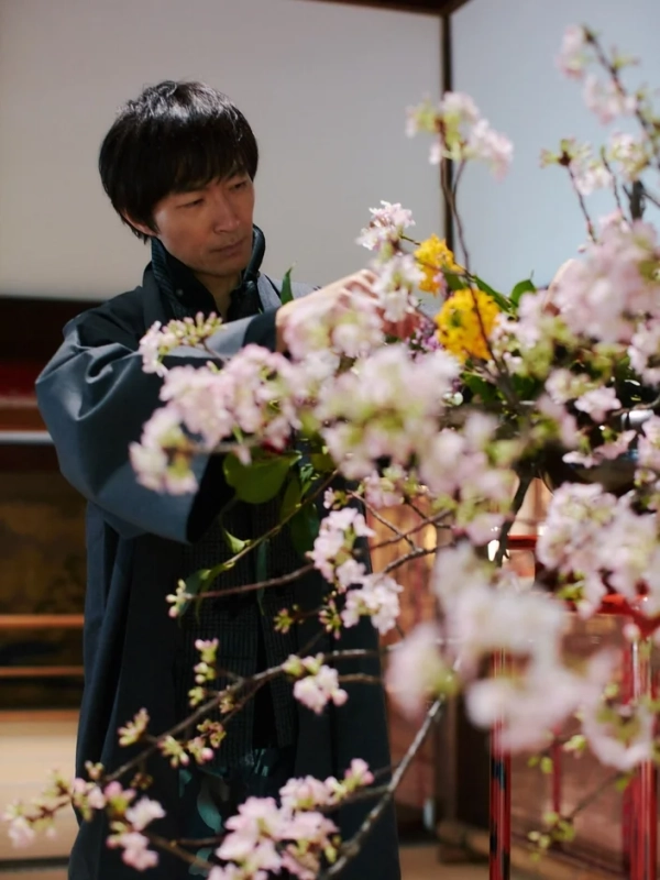 いけばな制作風景