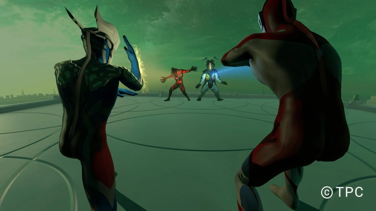 ウルトラマンと怪獣のバトルシーン