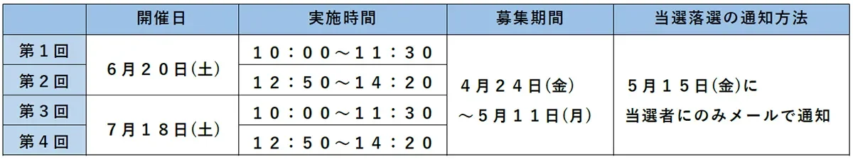 イベントスケジュール