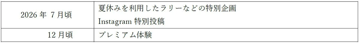 今後の予定