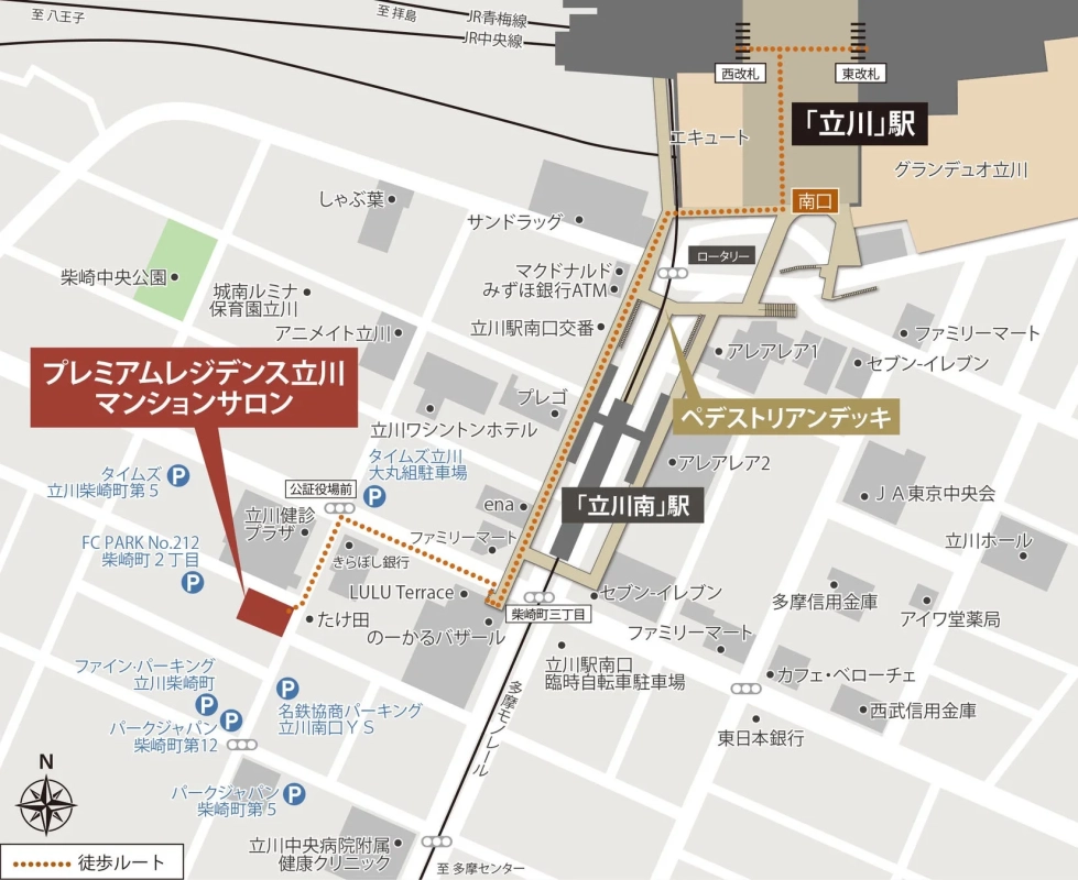 マンションサロン案内図