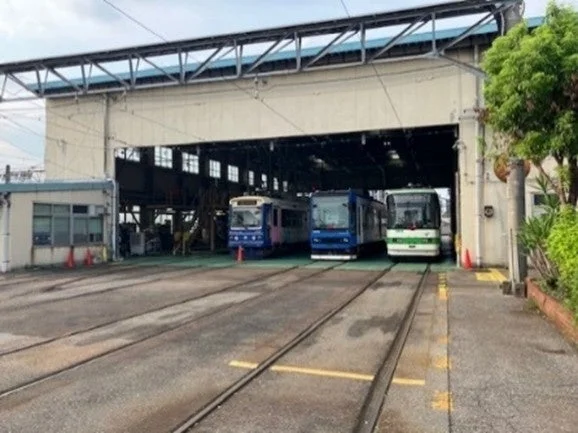 電車庫の様子