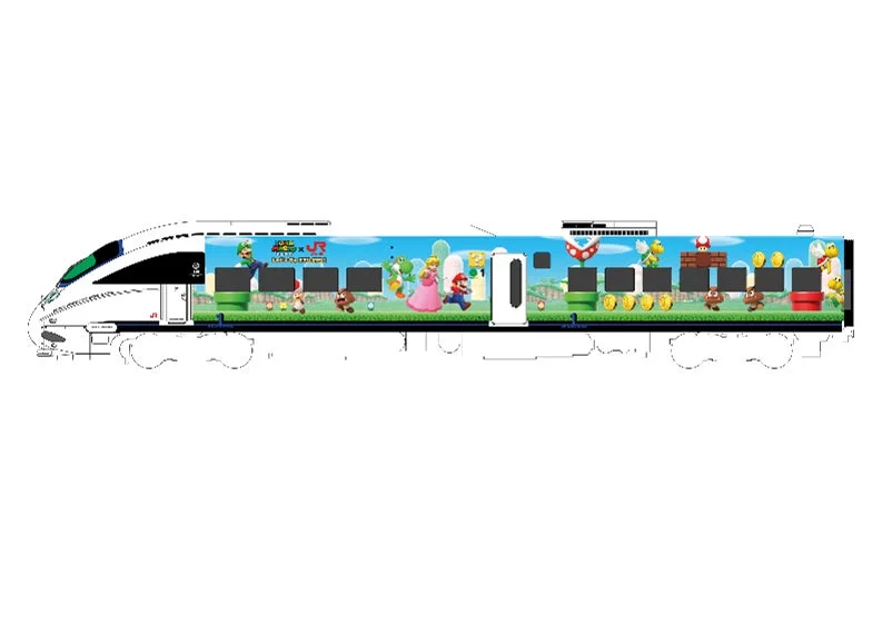 スーパーマリオラッピング列車