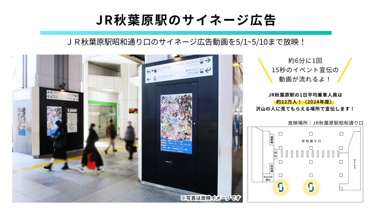 JR秋葉原駅のサイネージ広告