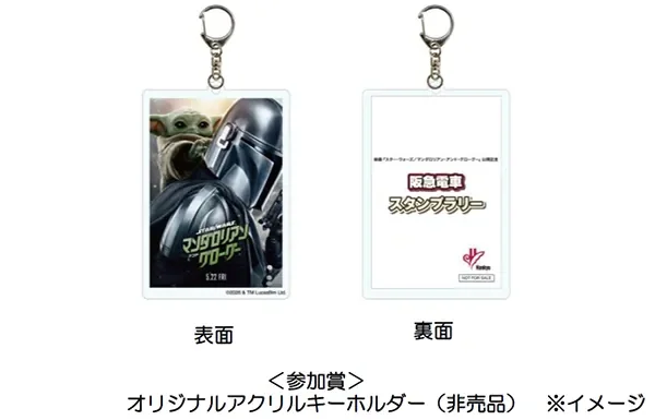 阪急電車スタンプラリー参加賞 オリジナルアクリルキーホルダー