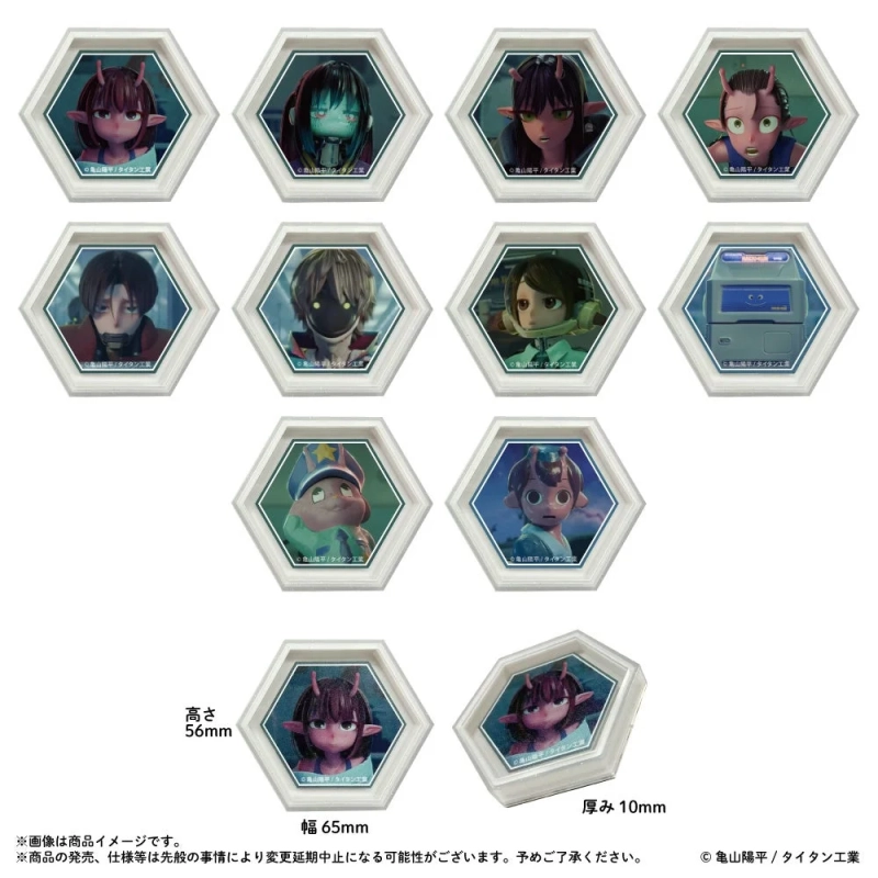 六角ミニキャンバスマグネット