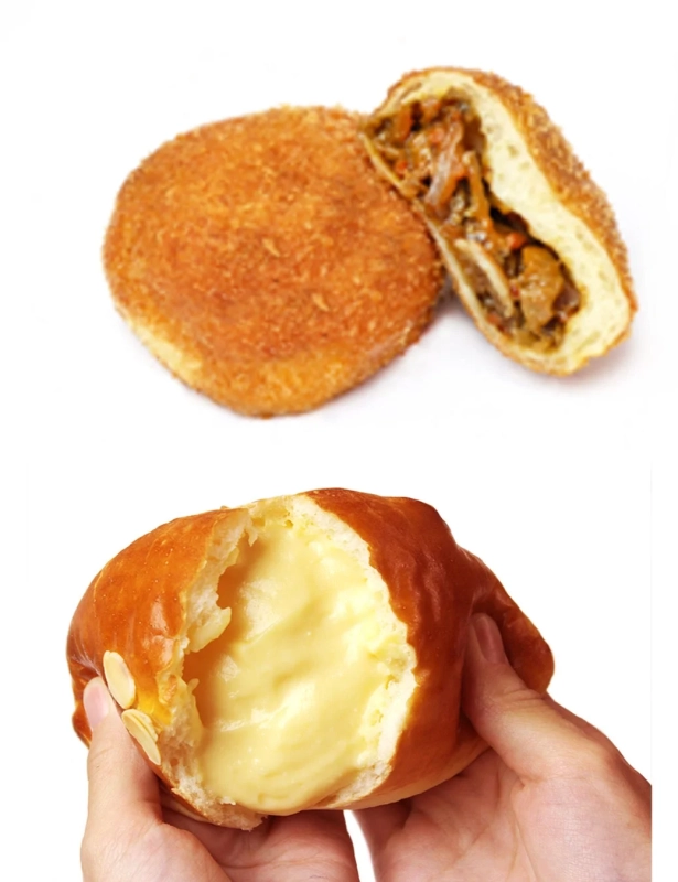 カレーパンとクリームパン