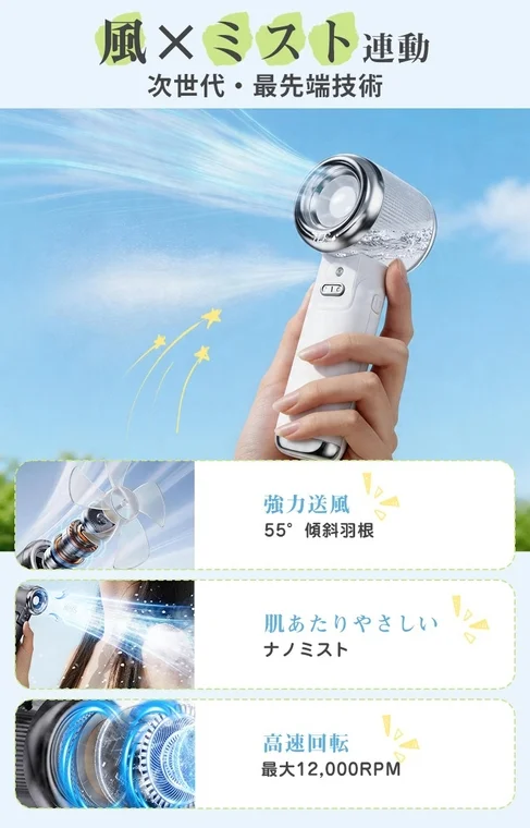 風とミストの連動技術