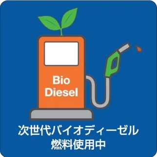 バイオディーゼル燃料使用中ステッカー