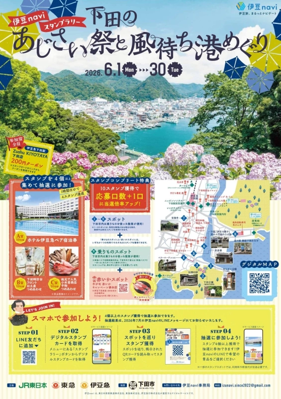 スタンプラリーの賞品と参加方法