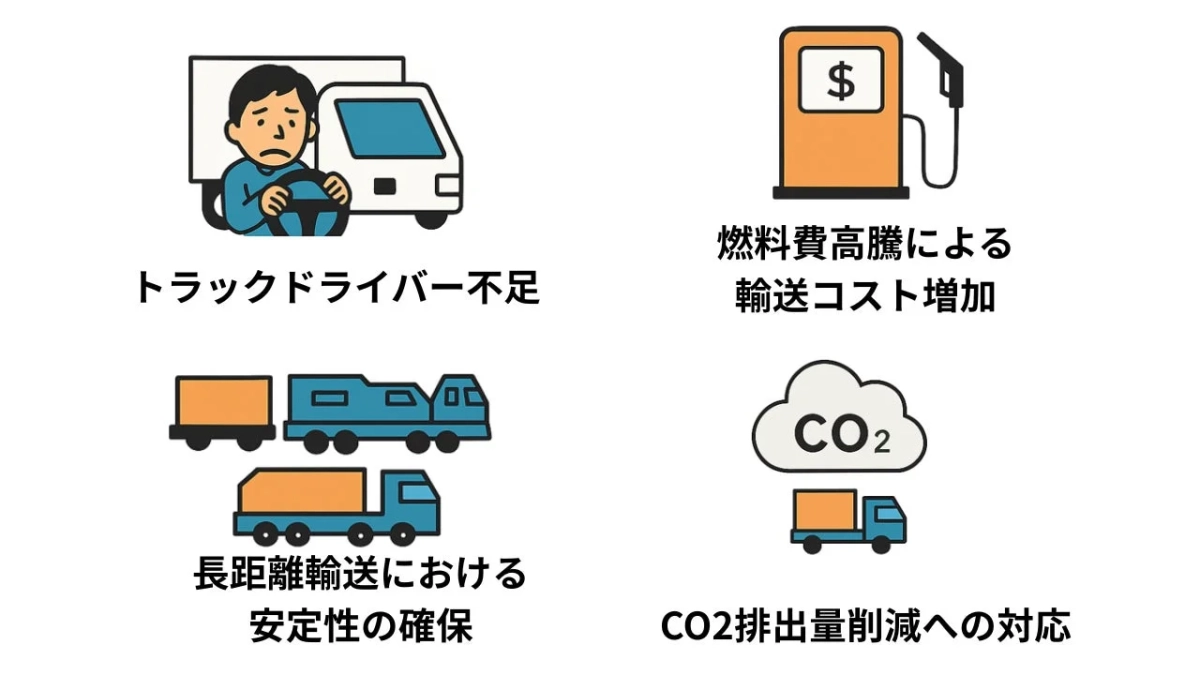 物流課題のイラスト