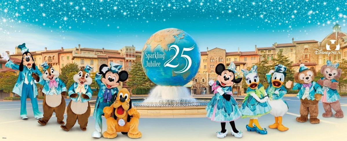 東京ディズニーシー25周年キャラクター集合