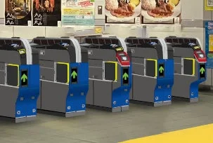 新型自動改札機の設置イメージ