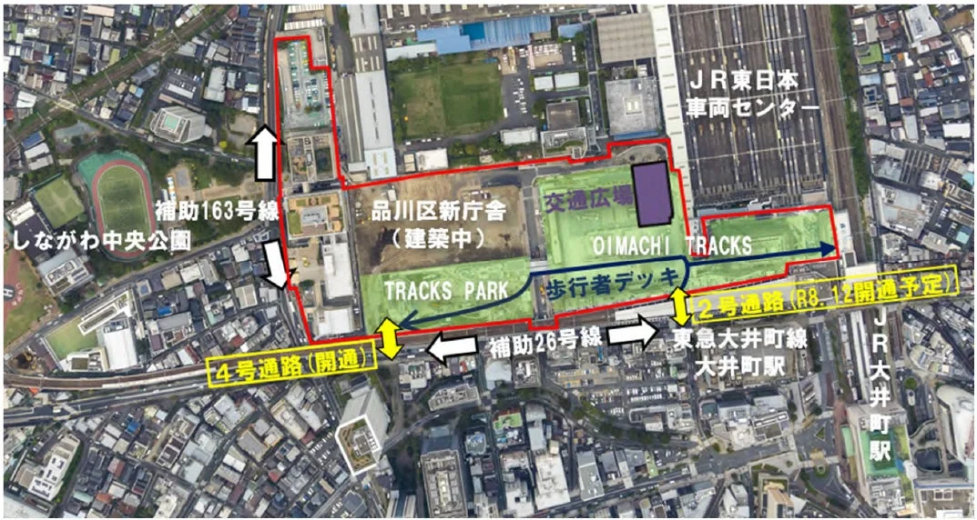 広町二丁目地区土地区画整理事業（位置図）