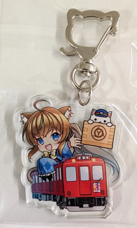 猫耳キャラと電車