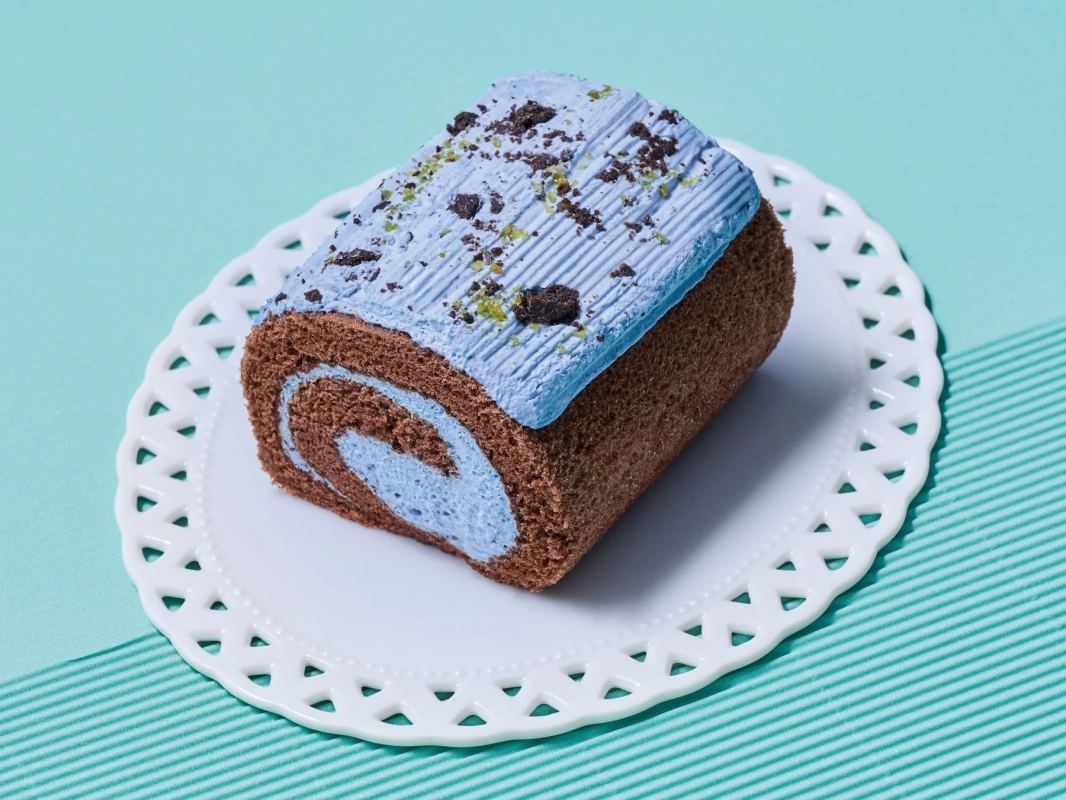 チョコミントミニロールケーキ