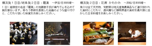 THE ROYAL EXPRESS東海道・富士の旅昼食1