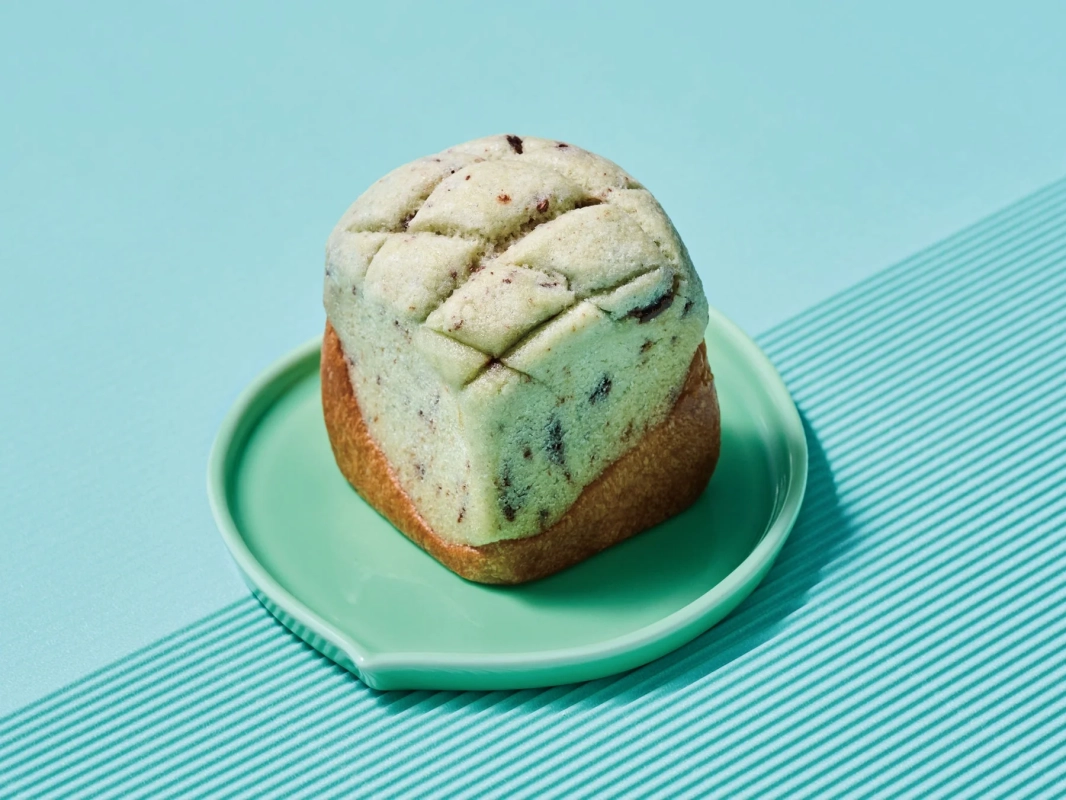 チョコミントメロンぱん