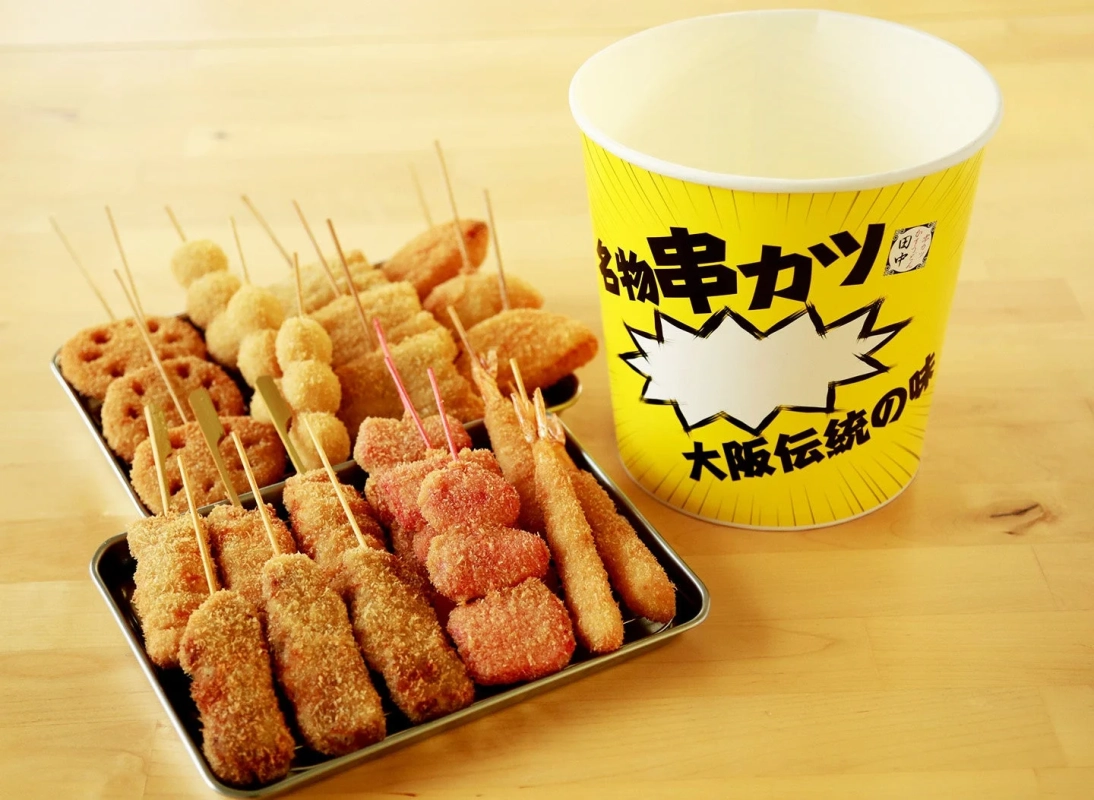 テイクアウト用の串カツ