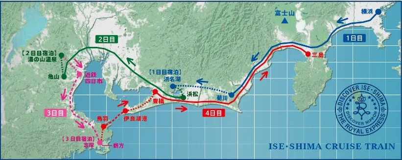 伊勢・志摩の旅ルートマップ