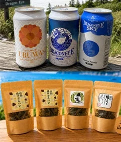 クラフトビールとせんべい