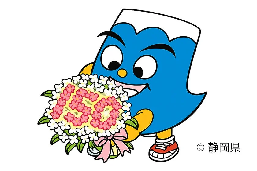 静岡県150周年を祝うキャラクター