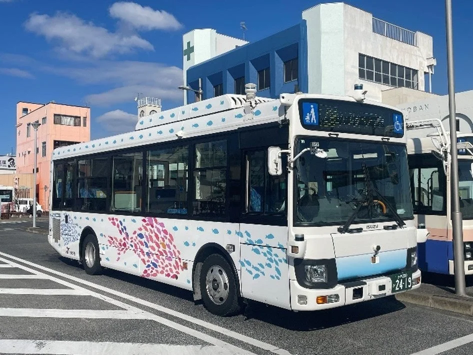 ひたちBRTの自動運転バス