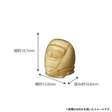500系 純金ミニフィギュア 寸法