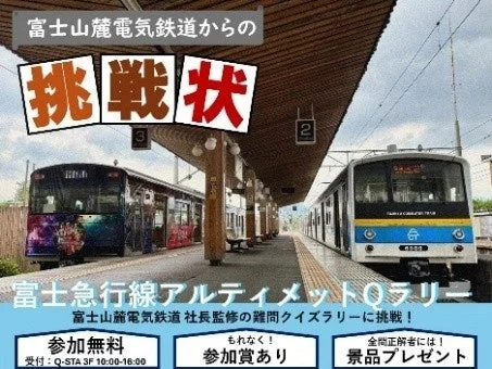 富士急行線アルティメットQラリー告知ポスター