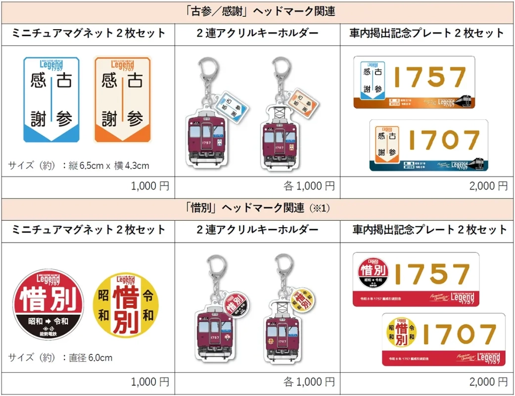 ヘッドマーク関連グッズ