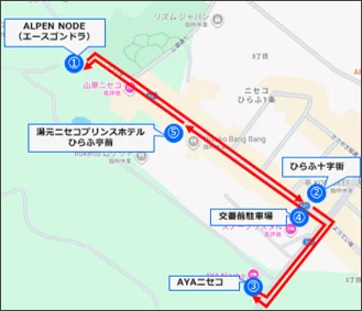 運行エリア地図
